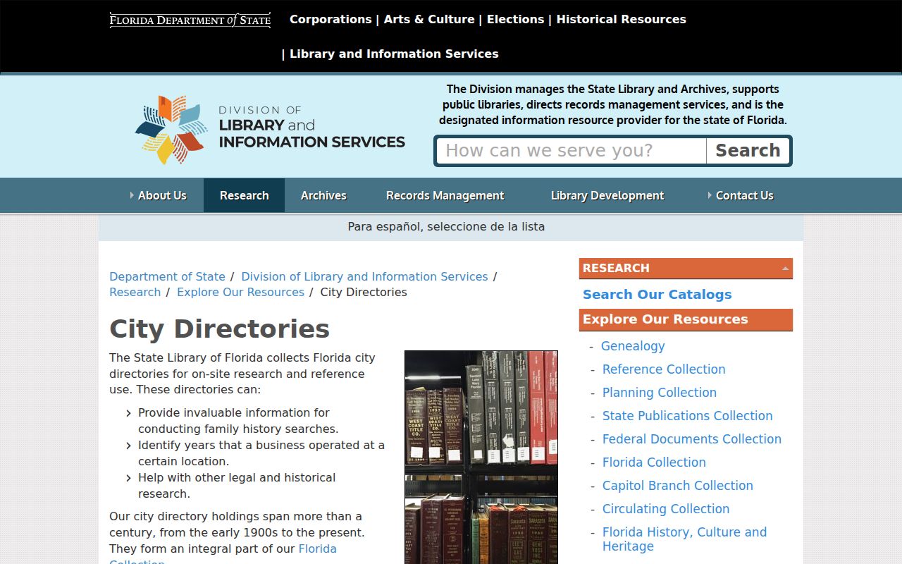 Deltona city directory State Library Florida collections