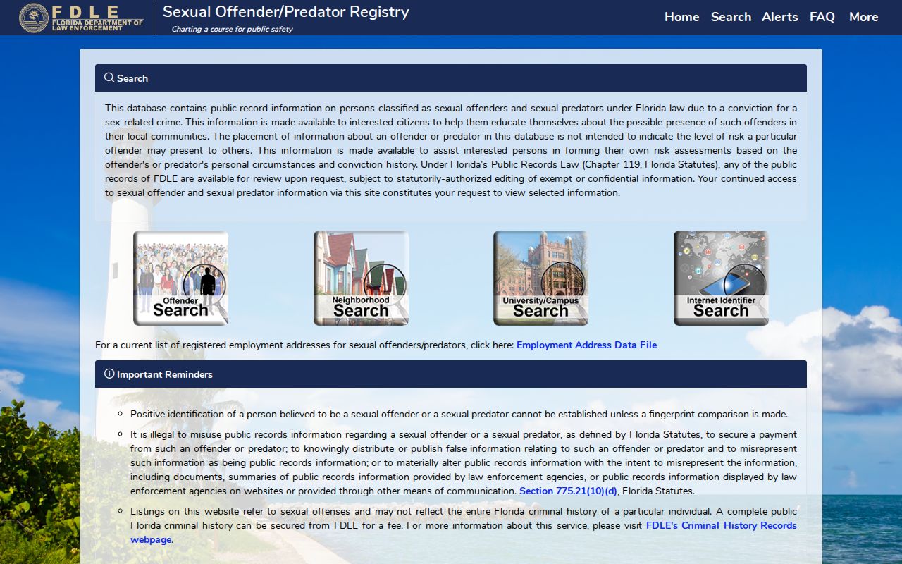 Deltona neighbors Florida offender registry search