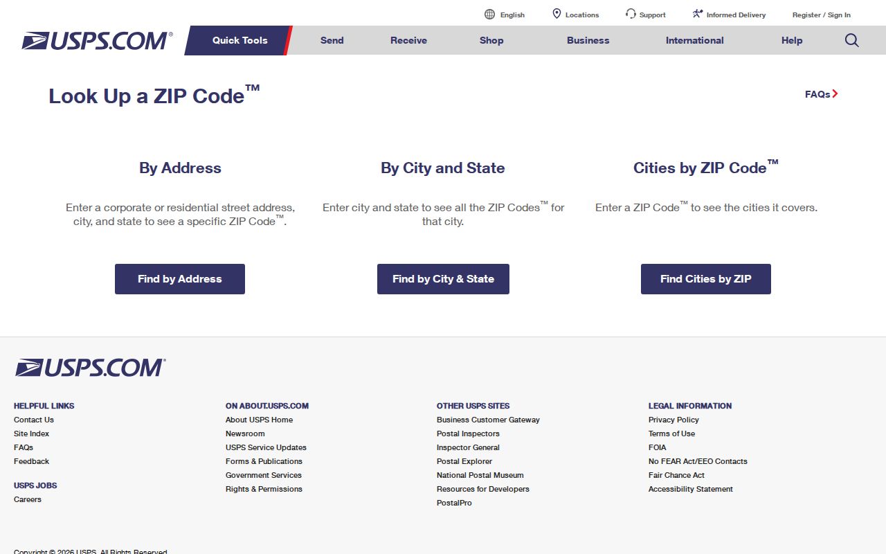 USPS ZIP Code Lookup for verifying a Deltona mailing address